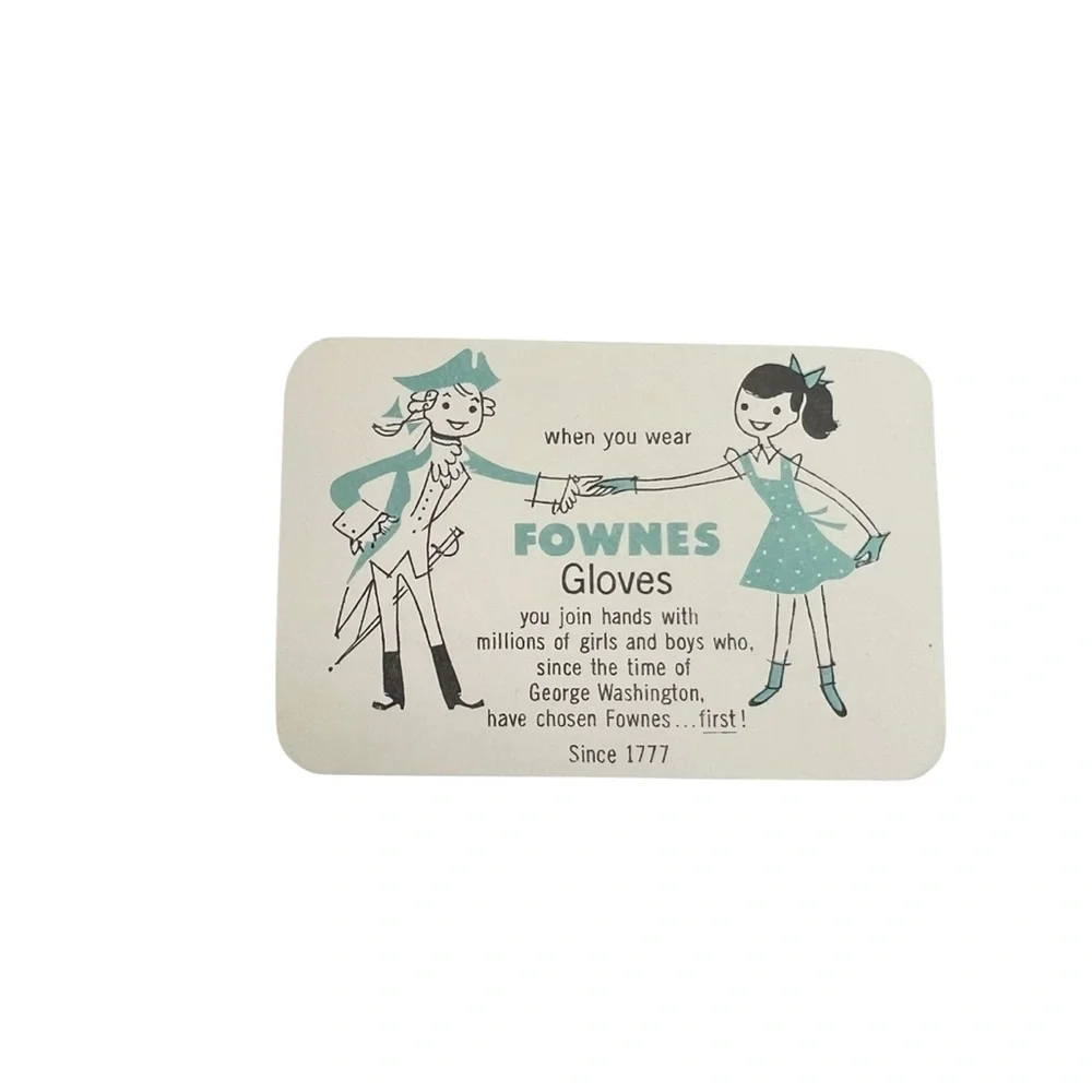 Lot of 6 Vintage Fownes Girls Navy Blue 100% Cotton Gloves Everyday Size 4